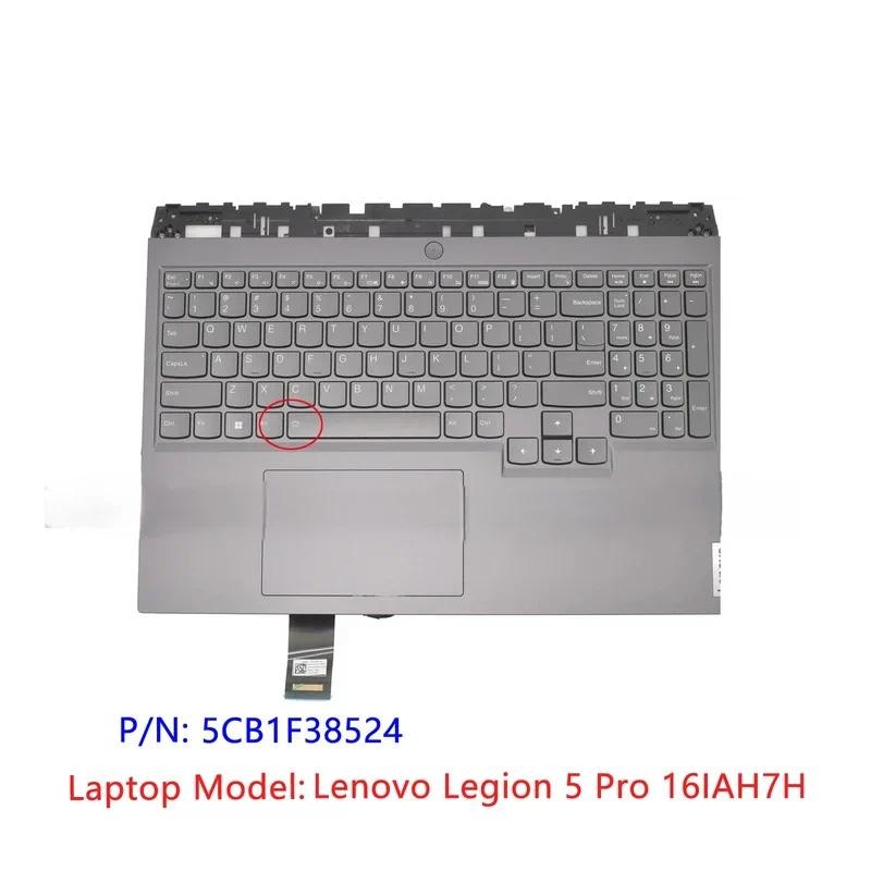 Gray Orig New For Lenovo Legion 5 Pro 16IAH7H Laptop Top Palmrest Upper Case US Keyboard C Shell W/ 