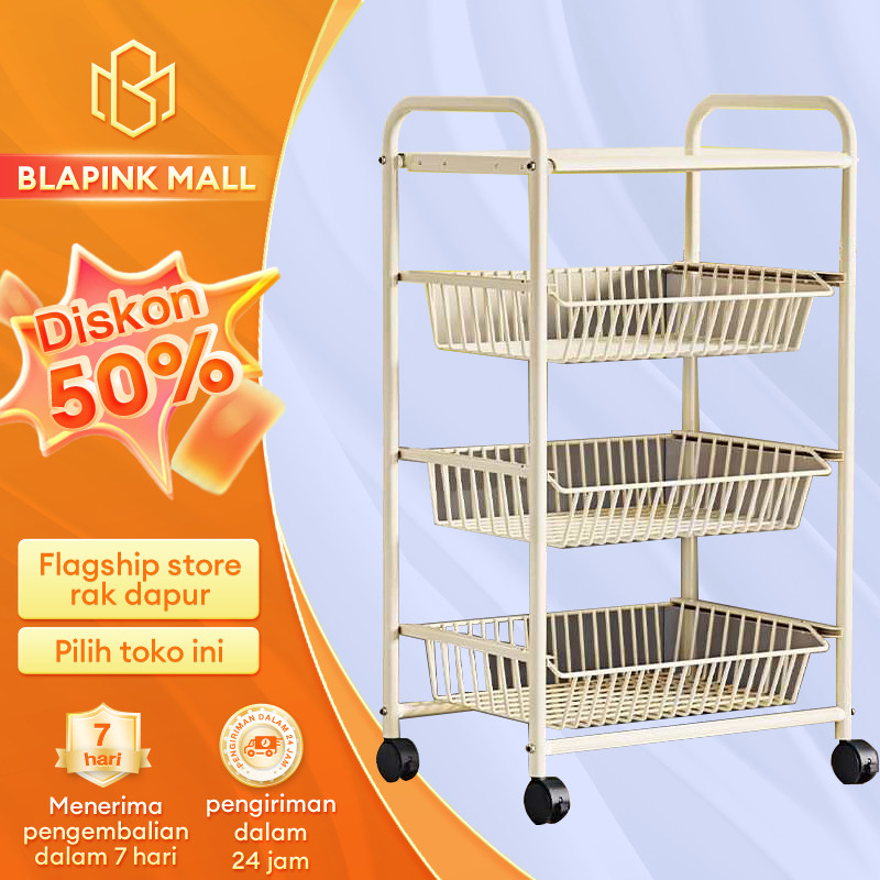 

Rak Troli Susun Rak 5 Susun Rak Roda Serbaguna Rak Dapur Rak kamar mandi Rak Ruang Tamu