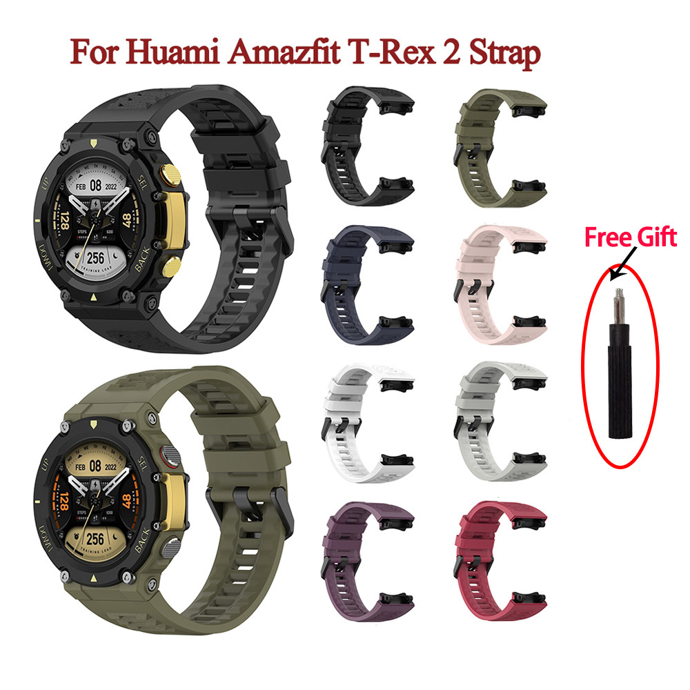 For Amazfit T-rex 2 Strap Silicone Replacement Band For Amazfit trex2 T-rex2 strap Sport bracelet fo
