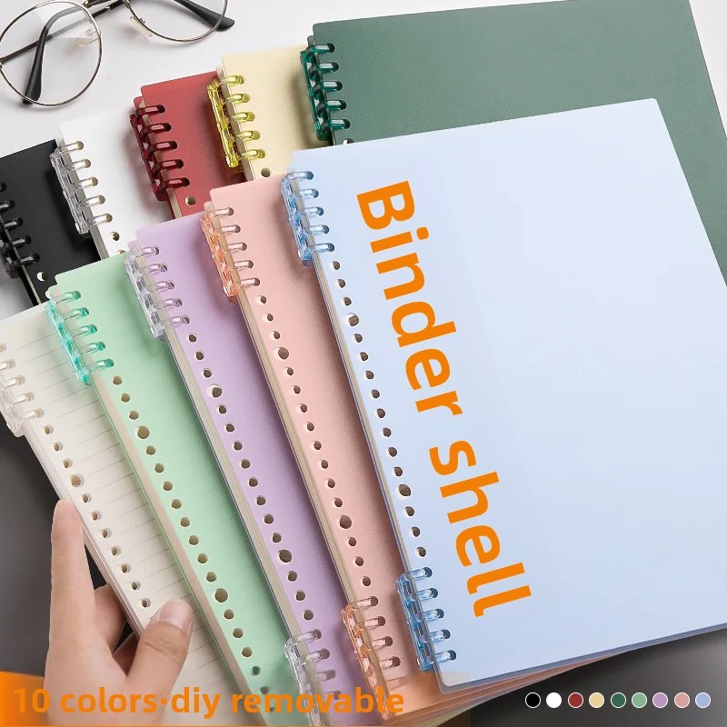 

A4 Removeable Ring Binder Cover Hole Punch Notebook DIY Unbound Sheet Paper Clip for Office Cultural And Educational Supplies