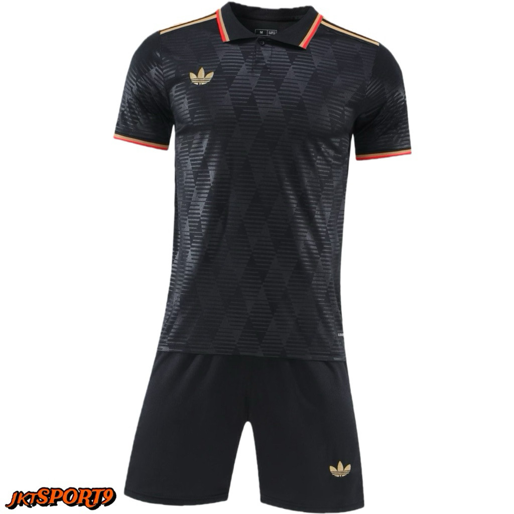 jktSPORT9 - SETELAN JERSEY FUTSAL KERAH WANGKY KANCING SATU BUNGA NEW 2025 SIZE M-XXL / BAJU FUTSAL 