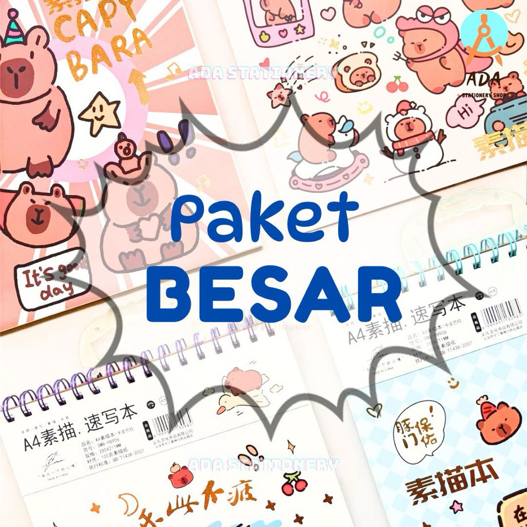 

PAKET atk besar BUKU BUKU/AGENDA/BUKU TULIS besar/SKETCHBOOK