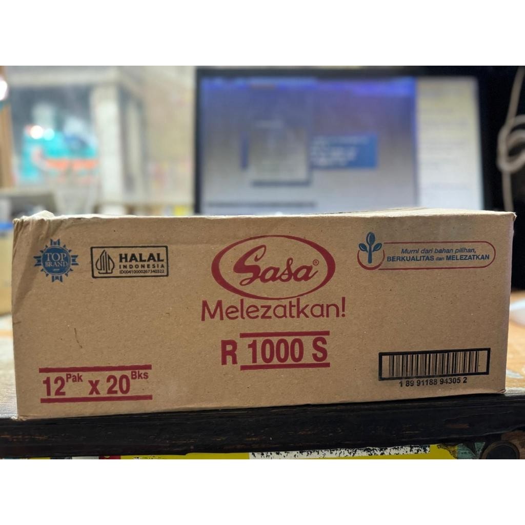 

Sasa Penyedap rasa R 1000 S @ 12pak x 20bks = 240 bks / 1 dus