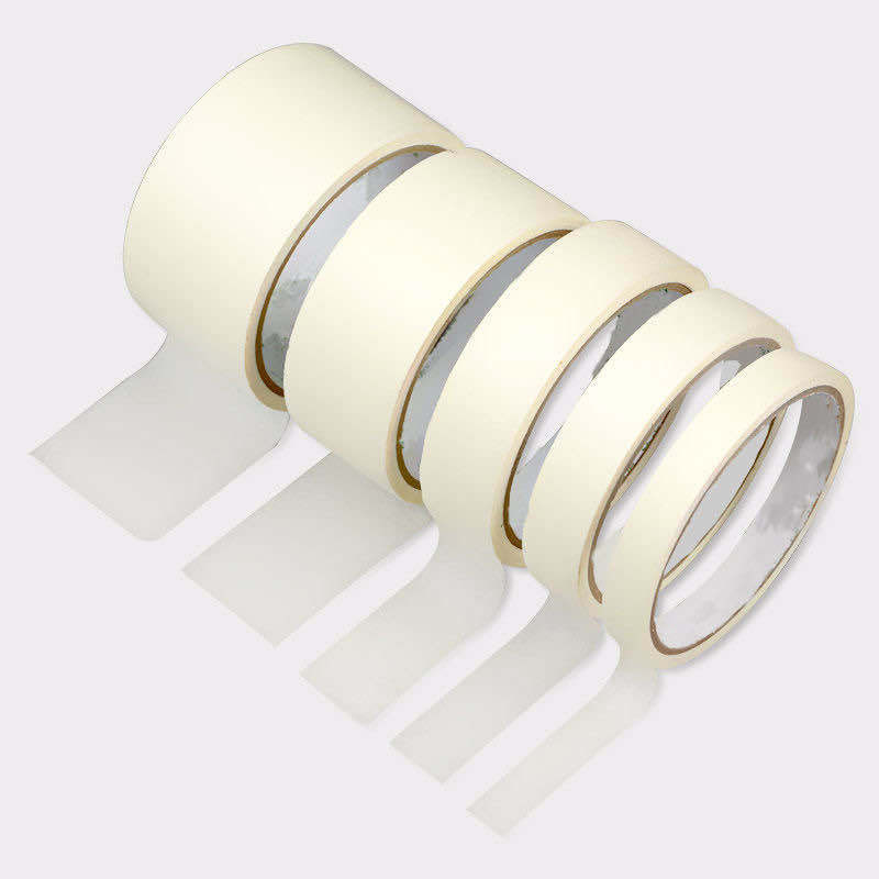 

50M/20M Masking Tape White 10mm-60mm Color Single Side Tape Adhesive Crepe Paper for Oil Painting Sketch Drawing Supplies
