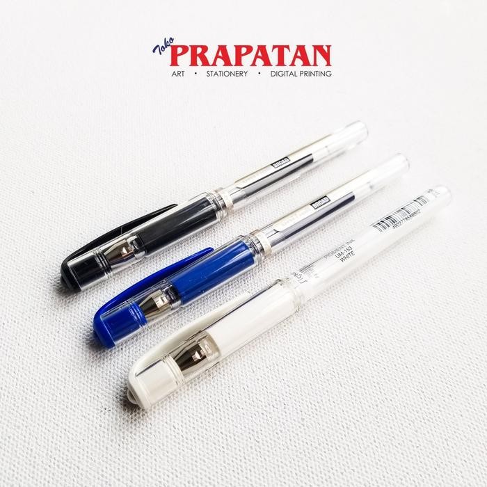 

Uni Ball Gel Ink Roller Pen Signo UM-153 White/Black/Blue/Refill - Black