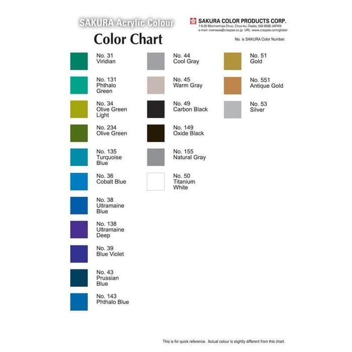 

Sakura acrylic paint 75 ml - 117. Burnt Umber