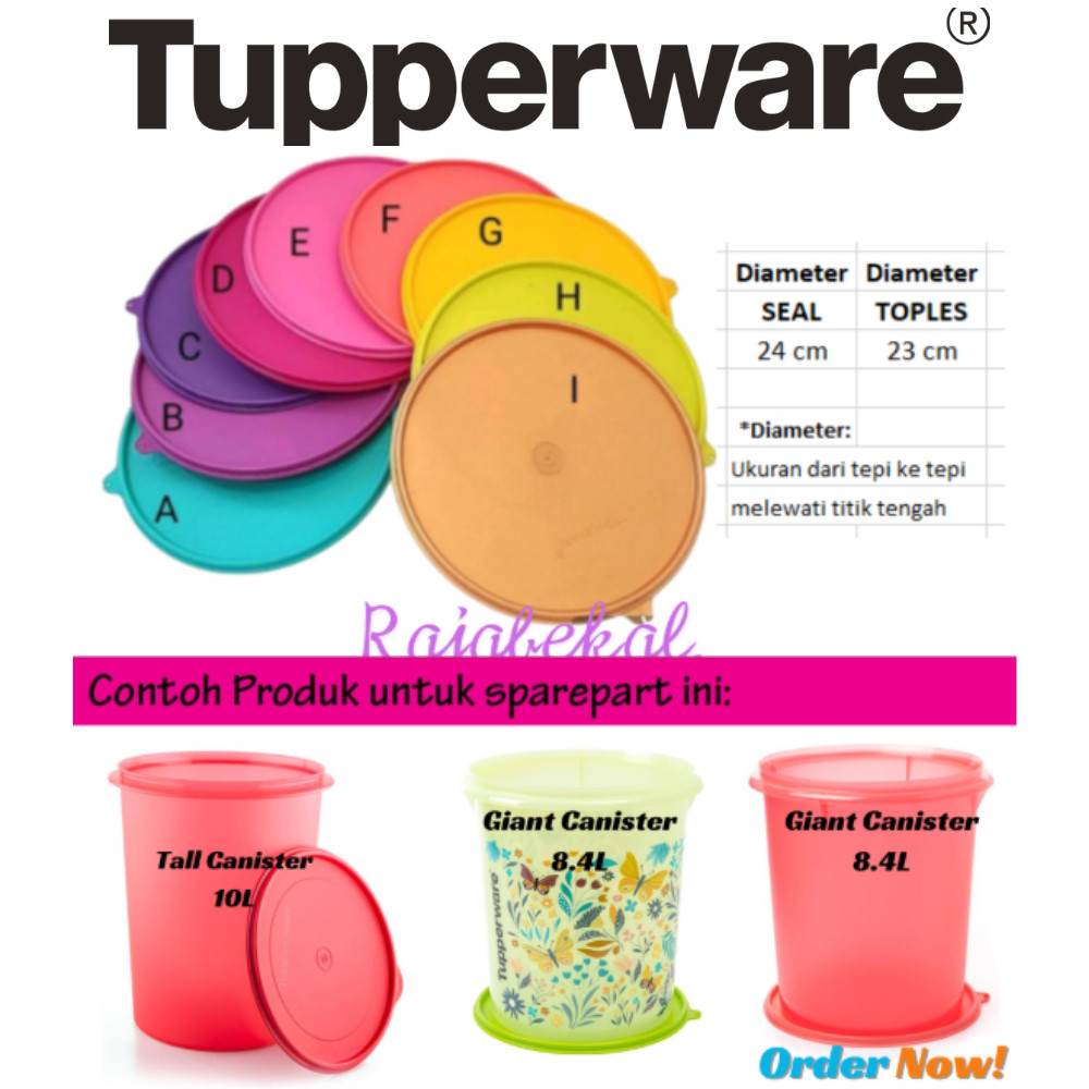 [BIG SALE] PROMO Tupperware  Sparepart Seal Giant Canister Tutup Giant Canister
