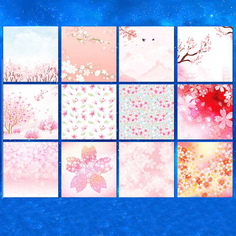 

Bview Art 50 Sheets 15x15cm Colorful Square Origami Easy Fold for Folding Double-Sided DIY Handcrafts Paper for School Kids Item