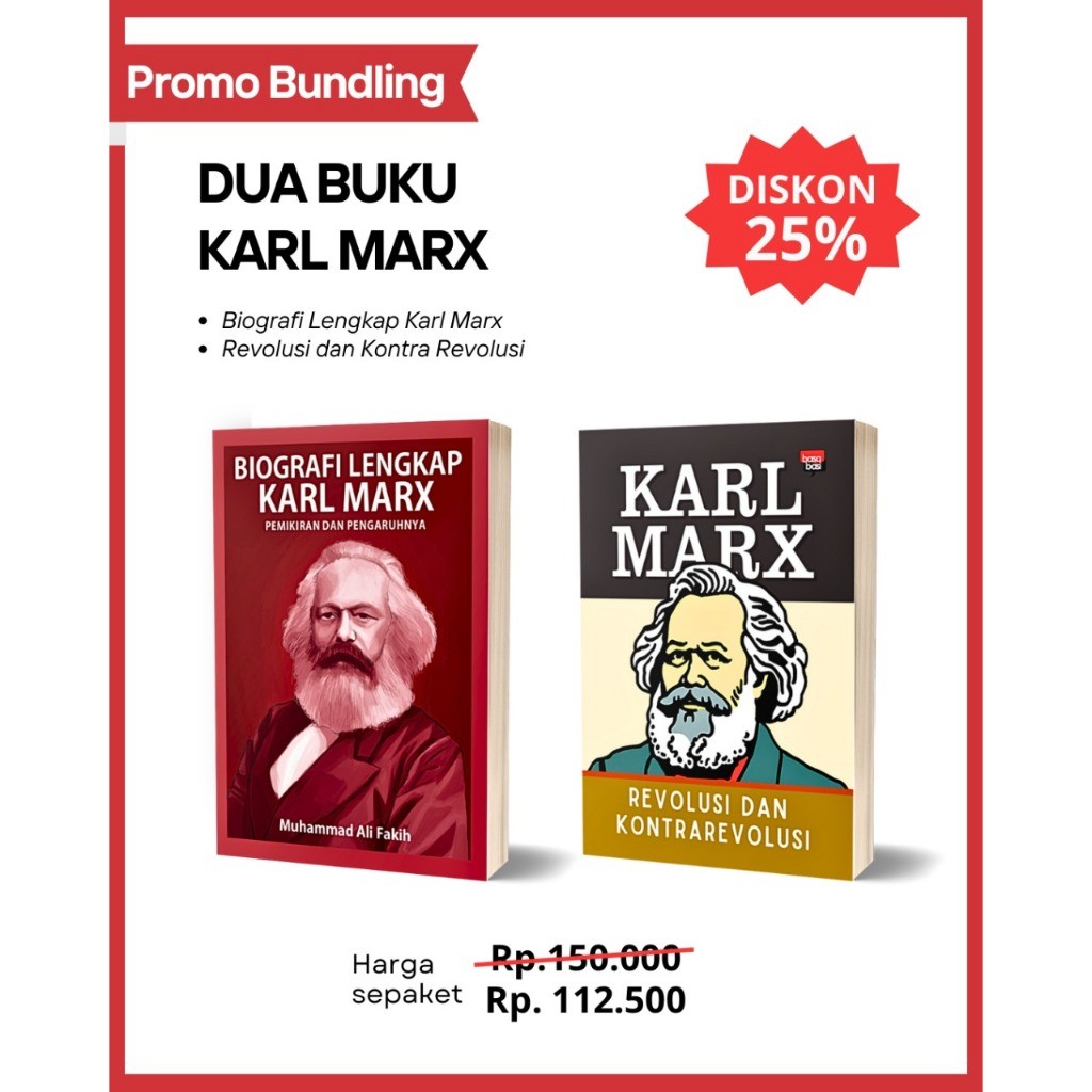 Paket Buku Karl Marx (Biografi Karl Marx & Revolusi dan Kontrarevolusi)