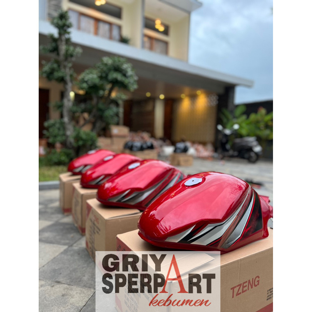 Tangki vixion old lama 2010 2011 2012 Merah