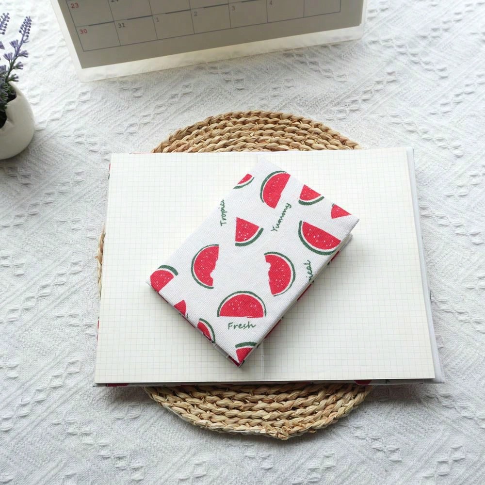 

Fromthenon 1PC A5 A6 Weeks Summer Watermelon Cloth Book Cover Planner Case Cover Protective Shell Office Stationery Supplies