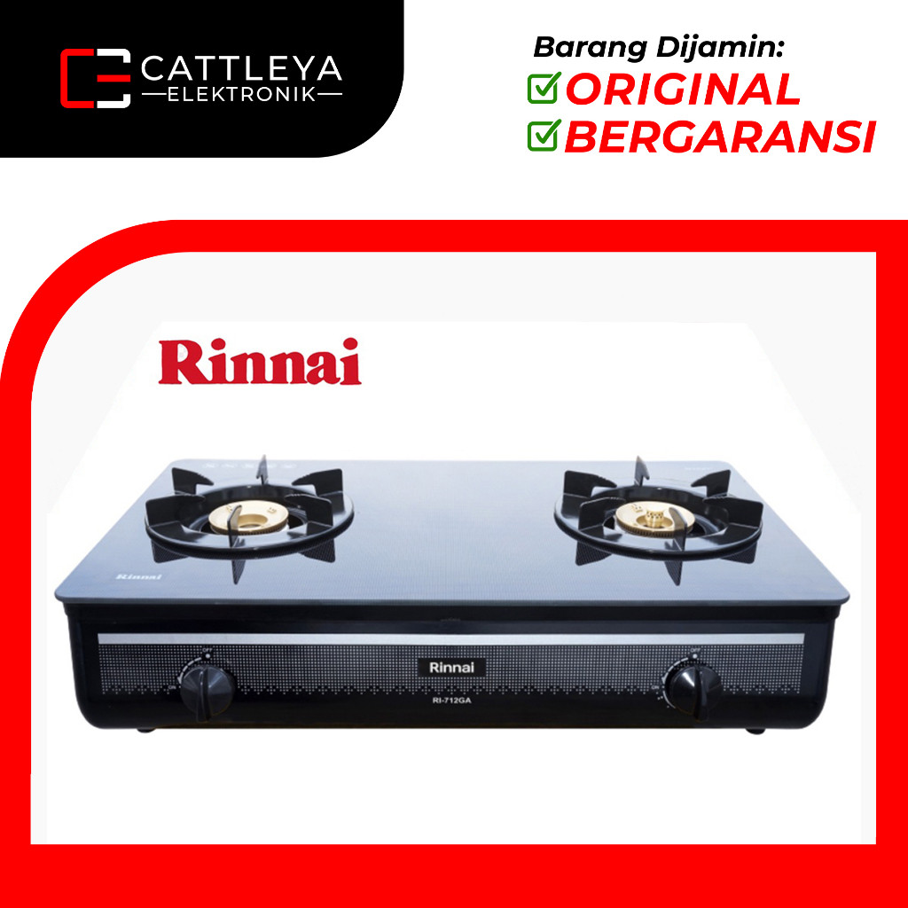 [COD] RINNAI KOMPOR RI 712GAB / RI-712 GAB / RI712 GAB / RI 712 GAB (2 TUNGKU) GARANSI RESMI