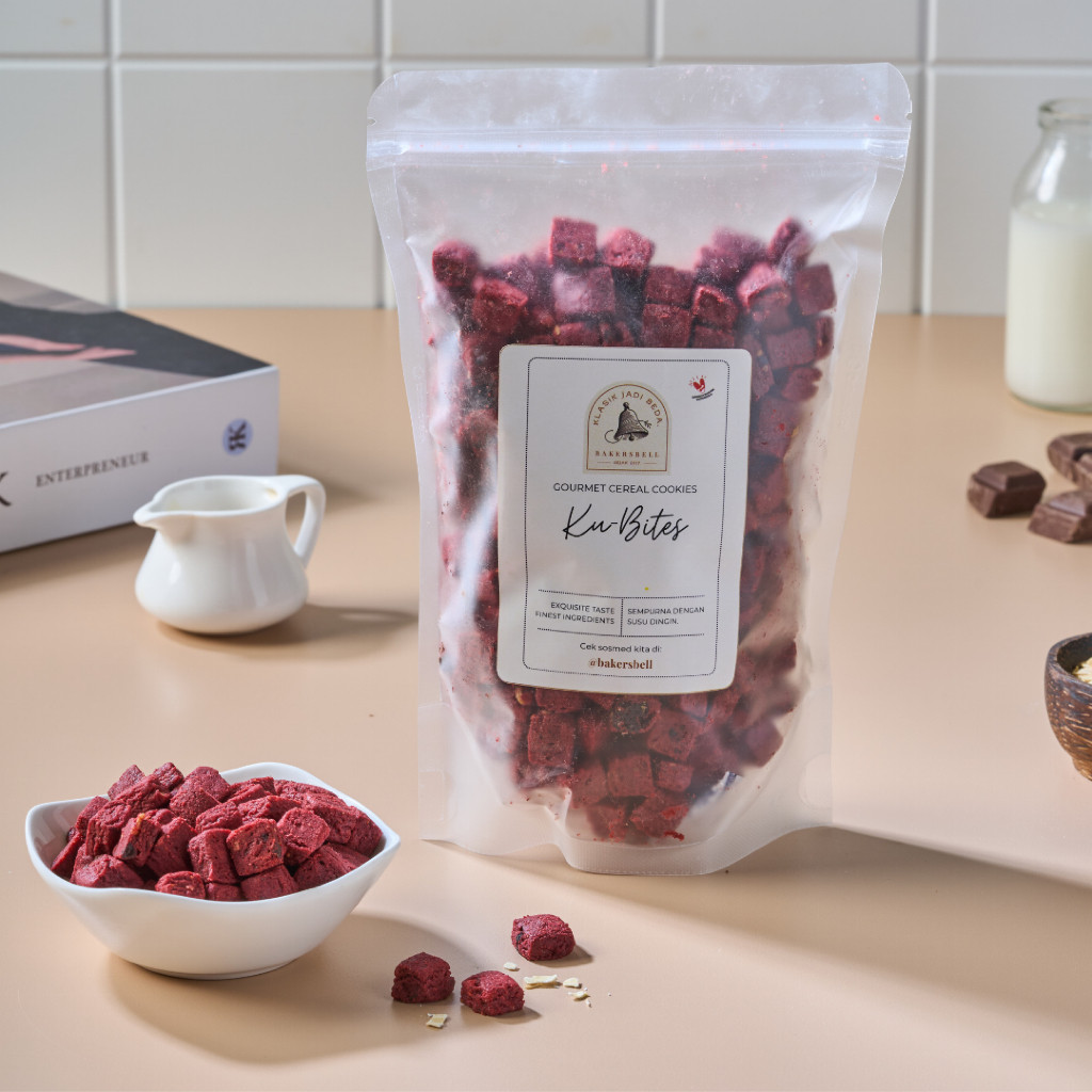 

(SATUAN) Ku-Bites Gourmet Cereal Cookies by BAKERSBELL - Red Velvet Chocolate Drops