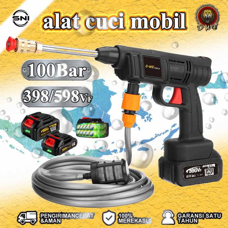TEAMOR 【D•WE】100Bar mesin cuci mobil tekanan tinggi alat semprot cuci motor mesin cuci motorAlatCuci