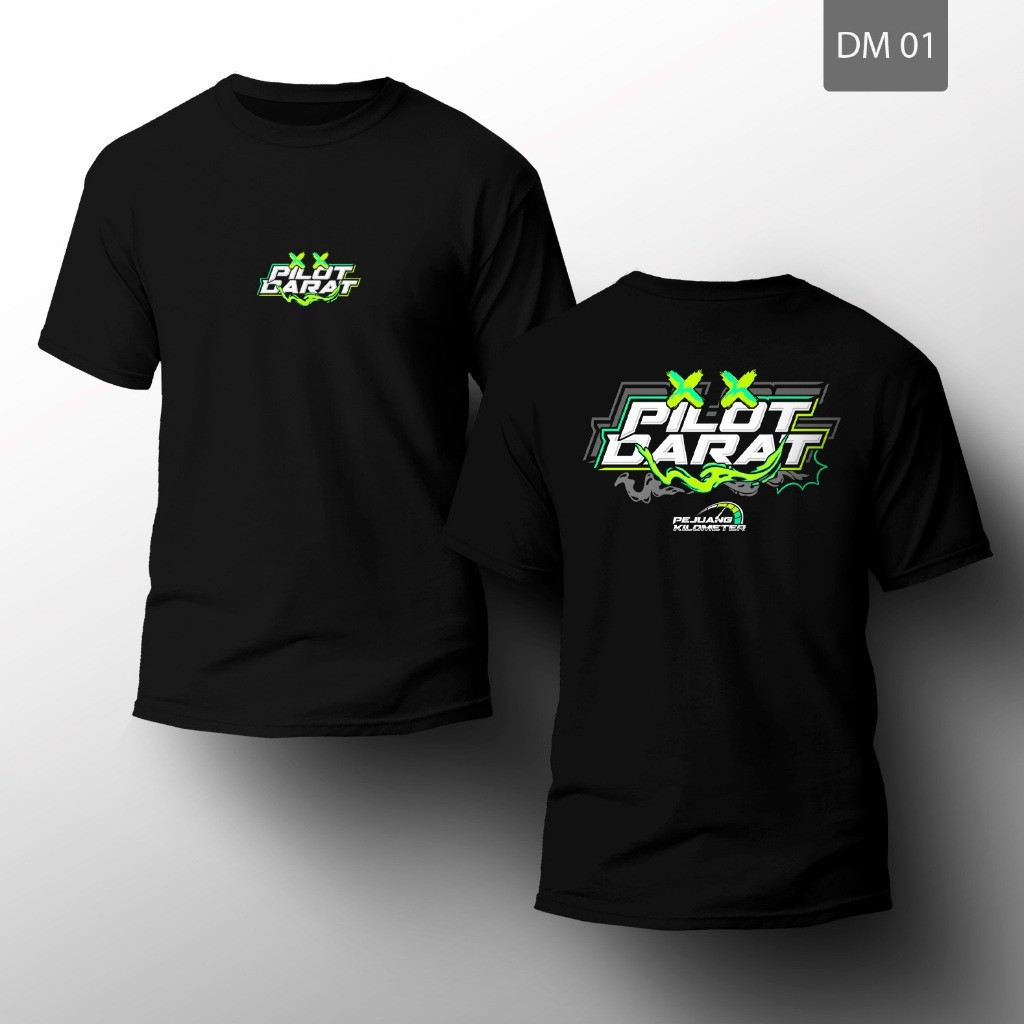 Kaos Pria Driver Muda Kaos Sopir (DM) Tshirt MCP Apparel Lengan Pendek Hitam ukuran S-5XL