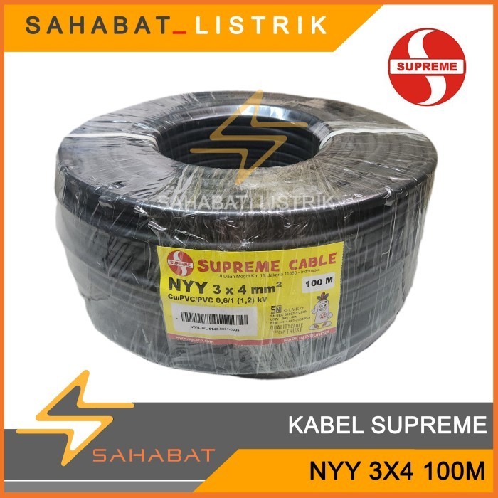 KABEL SUPREME NYY 3X4 100M HITAM