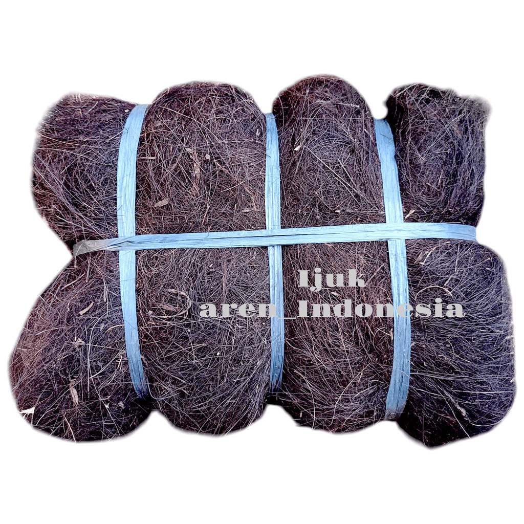 Ijuk aren berkualitas tinggi untuk filter air dan media tanam anggrek, bonsai/ijuk aren hitam halus