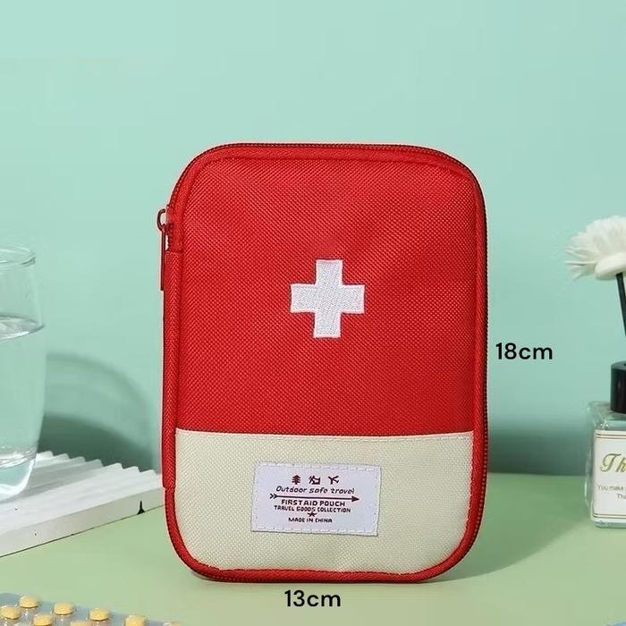 Tas Obat P3k Besar Kantong Obat Travel Tempat First Aid Kit Travel Bag Besar Medicine Pouch travel -