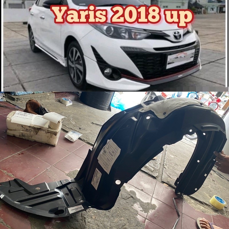 Liner fender karpet lumpur Yaris 2018 up original
