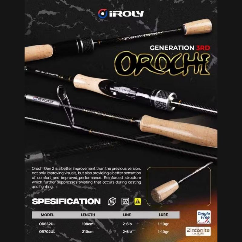 JORAN IROLY OROCHI BALANCE TUNE 2025 & IROLY OROCHI IR 662 702 SPINNING DAN BAITCASTING 602 662 JORA