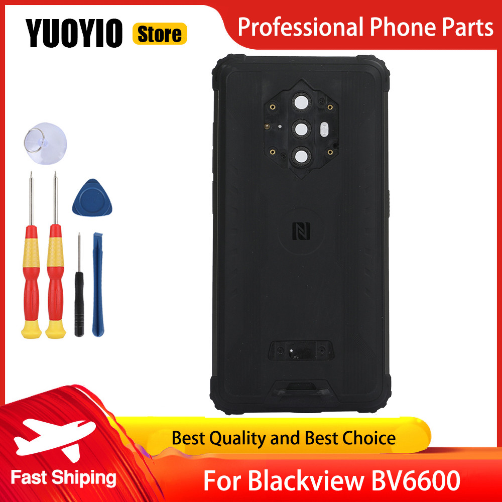 Protective Battery Case For Blackview BV6600 BV6600 Pro Phone Back Cover Adhesive With Camera Glass 