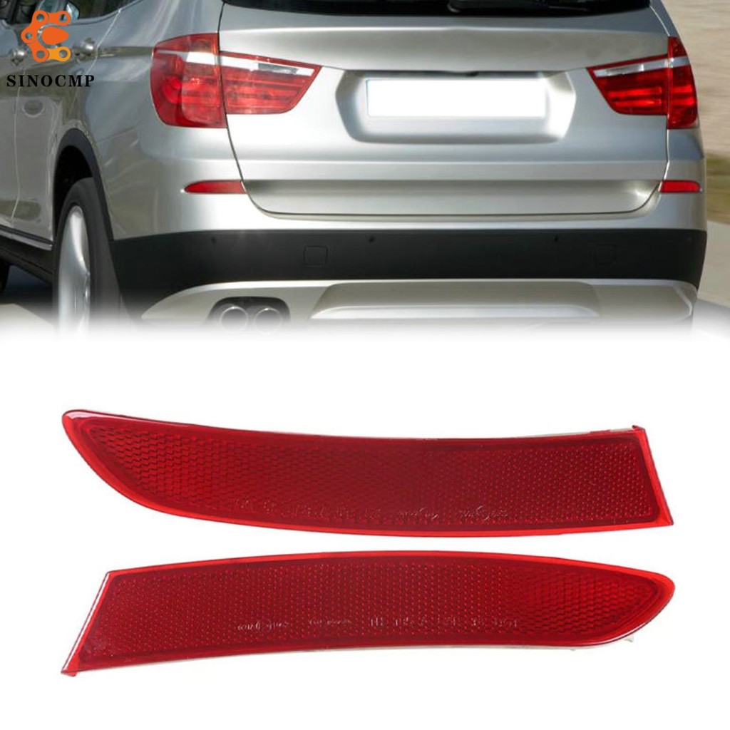 Rear Light Rear Bumper Reflector Light Red Tail Light Strip Cover Assembly 63257352209 63257352210 F