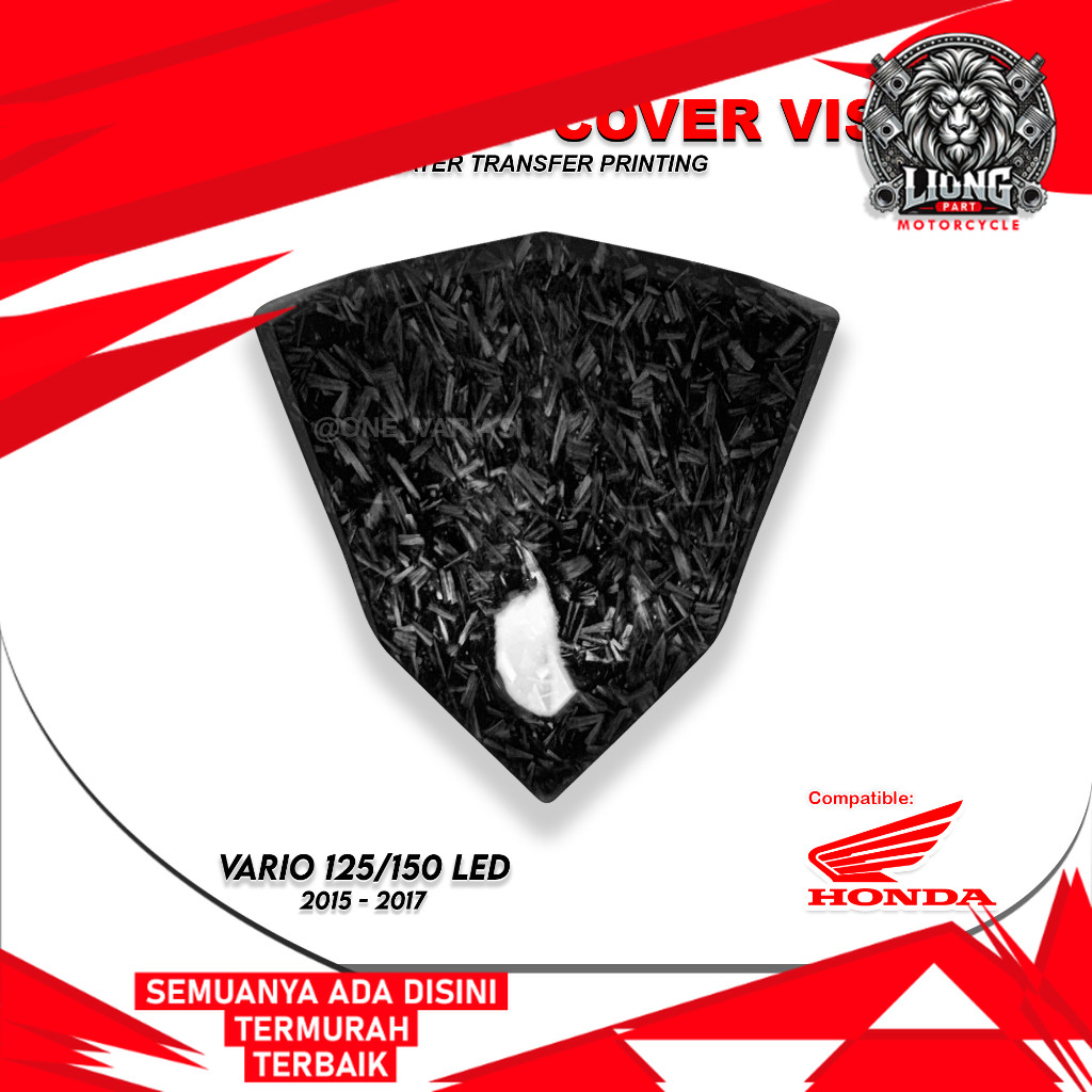 LIONGPART - VISOR VARIO 125 LED OLD / VARIO 150 LED OLD VISOR CARBON FORGED WINSHIELD