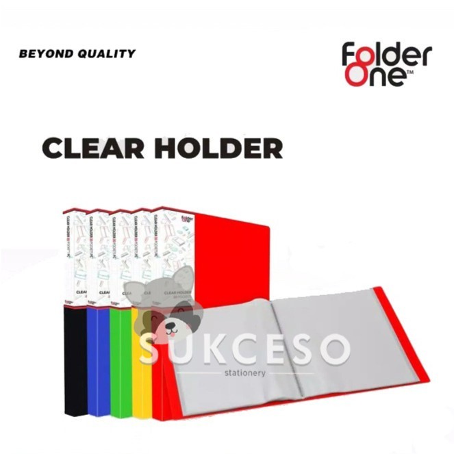 

F1 Folder One Clear Holder Isi 60 Pocket Lembar