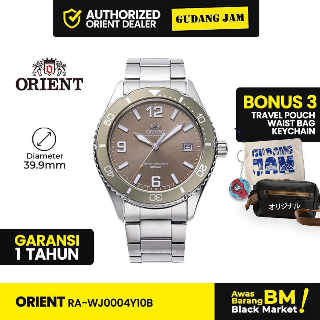 Jam Tangan Pria Orient RA-WJ0004Y10B Solar Diver