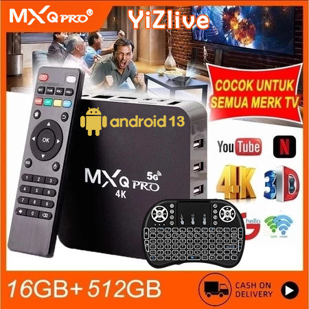 MXQ Pro 4K HD TV Box Android 11 Smart TV BOX 16GB+512GB  Android 5G Smart Tv Box Tv Box Media Player