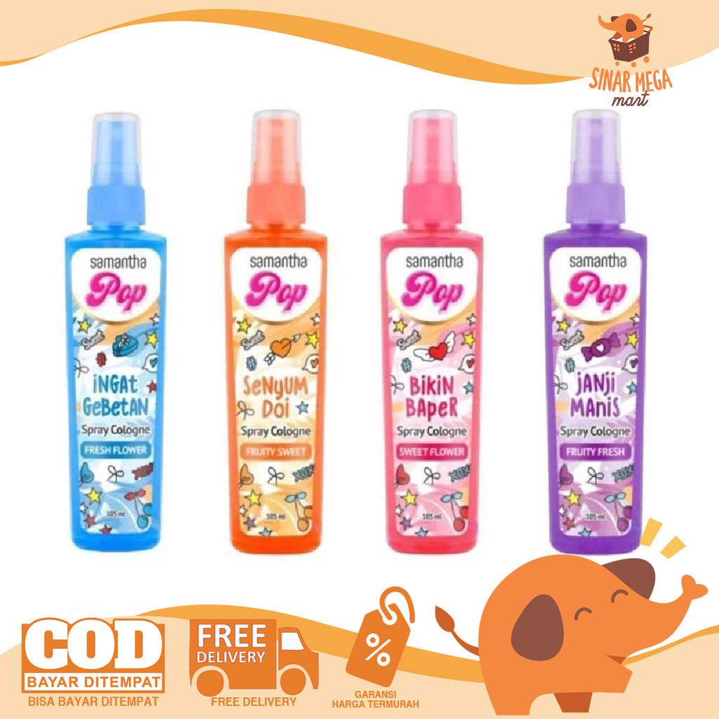 SAMANTHA Pop Spray Cologne 105ml - Parfum Remaja Wanita
