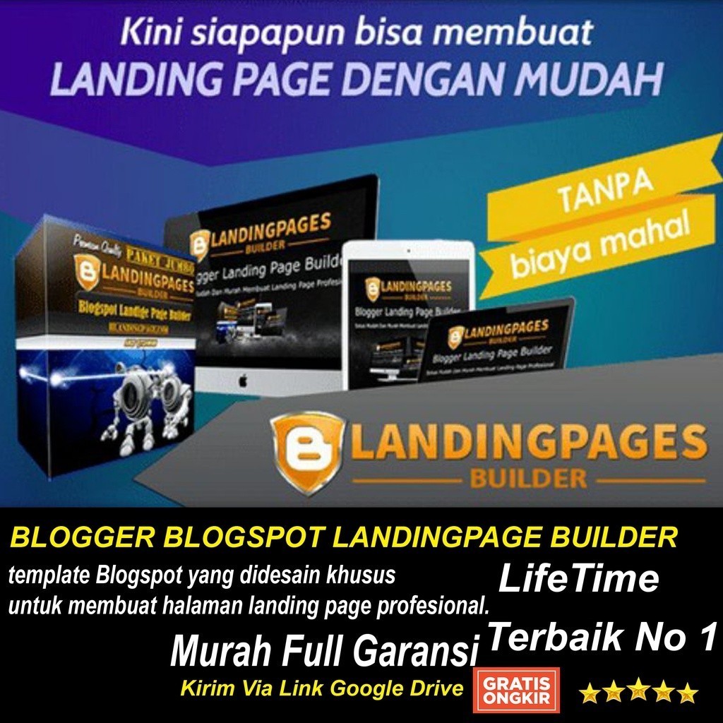 BLOGGER BLOGSPOT LANDINGPAGE BUILDER BGW BGC