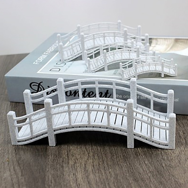 

1PC DIY Terrarium Ornaments Miniature Small Bridge Figurine Fairy Garden Bonsai Rockery Lanscaping For Room Decoration