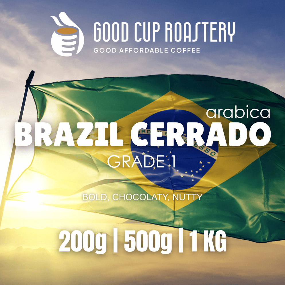 

Arabika Brazil Cerrado Espresso Beans Biji Kopi by Good Cup Roastery