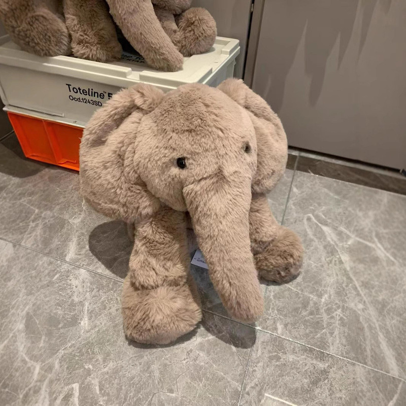 Jelly Cat Smudge Elephant Soft Doll 24/56cm Interactive Plush Toy Cute Pet Companion for Girls Birth