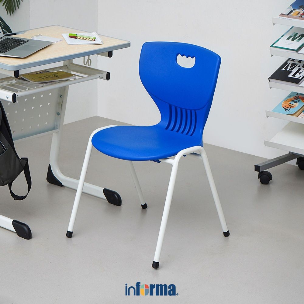 Informa Polaris Kursi Sekolah - Biru School Chair Furniture Sekolah Kursi Kuliah School Furniture