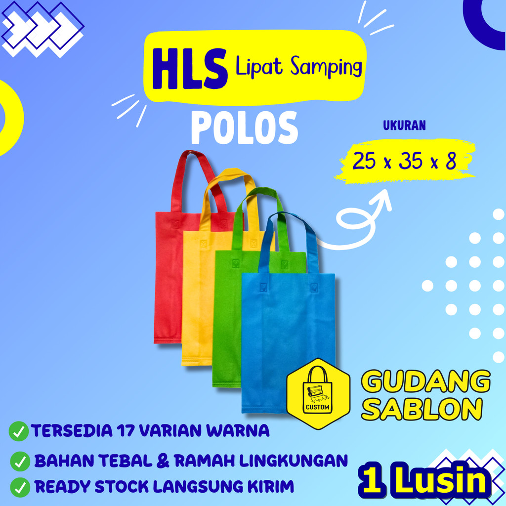 

1 Lusin (12pcs) HLS 25x35x8 cm spunbond goodie bag
