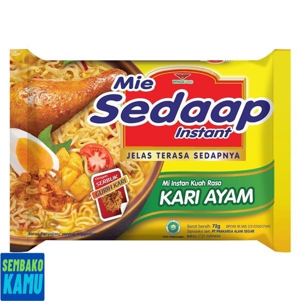 

Sedaap Mie Kari Ayam 72 gr