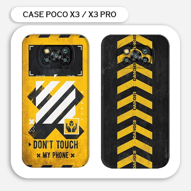 Ponsel Case Redmi Poco X3 / X3 Pro Motif Aesthetic Dont Touch MyPhone Keren Kesing Cowok Kesing Sili