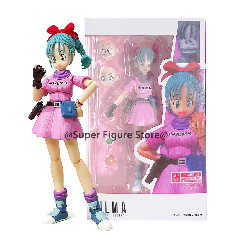 SHF Dragon Ball Bulma Adventure Begins Action Figure Collection Desktop Ornaments 13cm Anime Bulma M