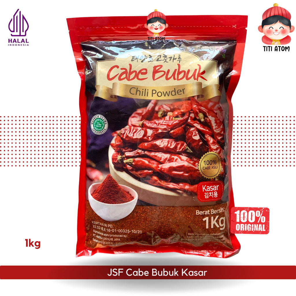 

Javasuperfood Bubuk Cabe Kasar Gochugaru 1kg | Korean Chili Powder Pedas untuk Masakan & Usaha Kuliner