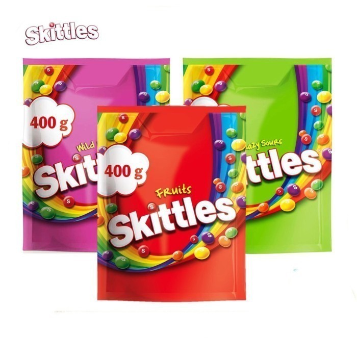 

Permen SKITTLES Fruits, Crazy Sours, Wild Berry 318gram dari Eropa