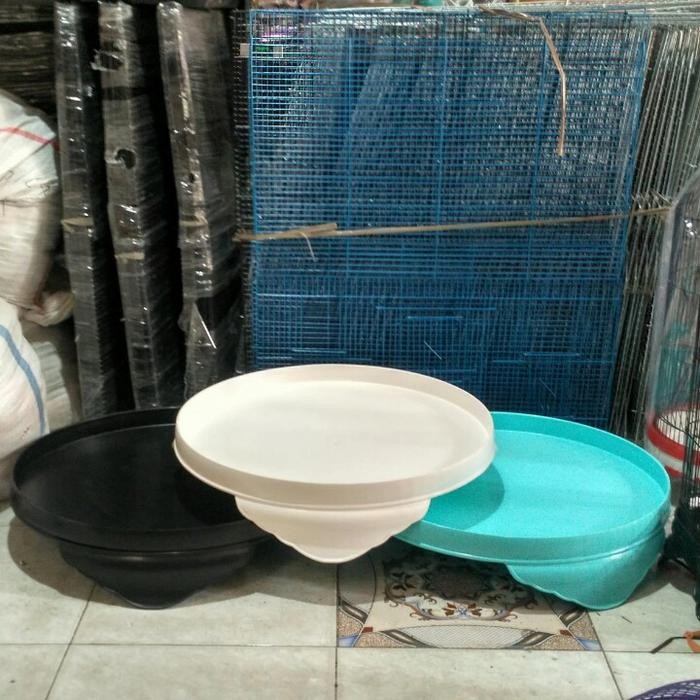 Tebok kandang murai no 2 PVC warna hitam dan putih