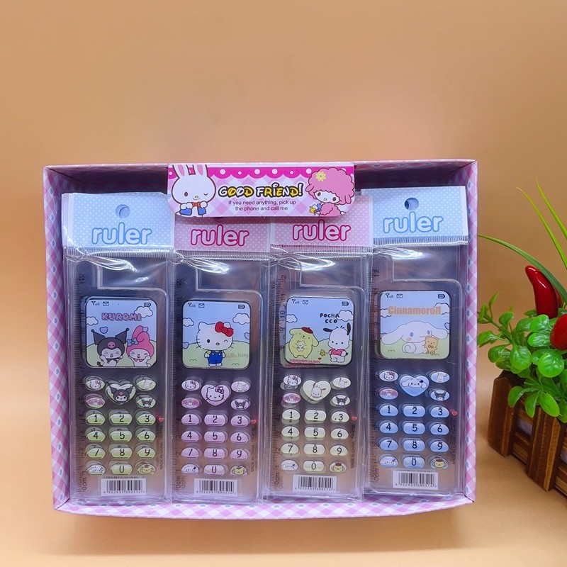 

50/100pcs Sanrio Ruler Kawaii Cartoon Cinnamoroll Cute My Melody Kuromi Ins Art Ruler Student Stationery