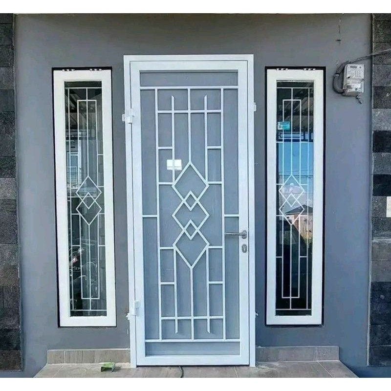 pintu tralis/pintu kasa nyamuk bahan GALVANIS ANTI KARAT (uk.90X200)