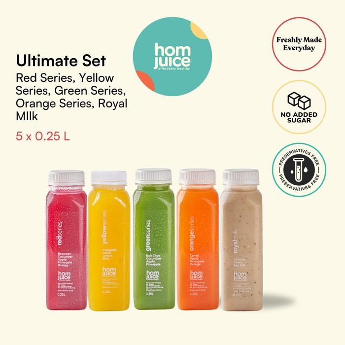 

PROMO! 2 Paket ULTIMATE SET JUICE ( ISI 5 PCS) by Homjuice