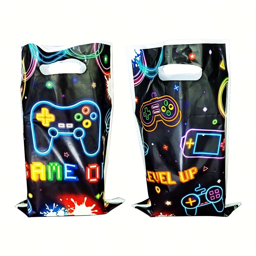 

Fluorescent line game machine PE gift bag stylish handbag party party gift bag