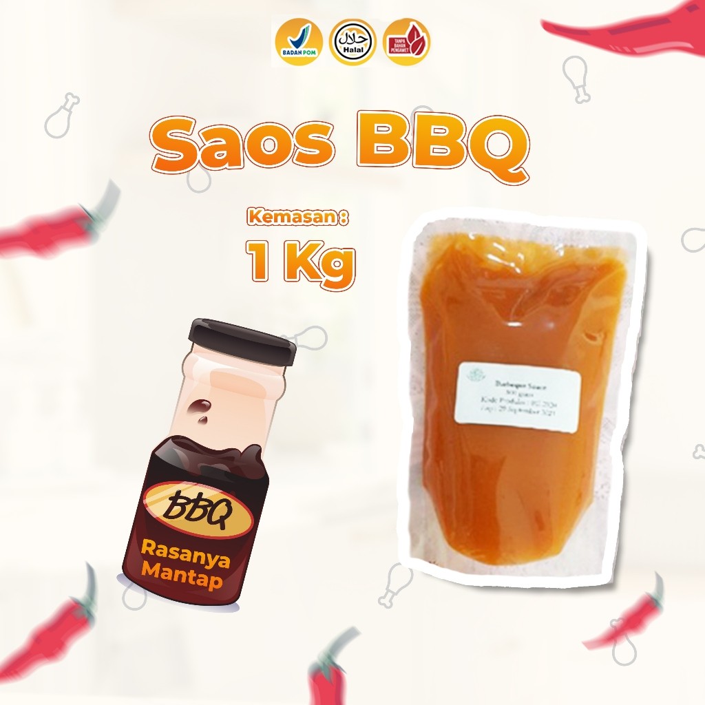

Saos BBQ / Kemasan 1 KG / Rasanya Mantap