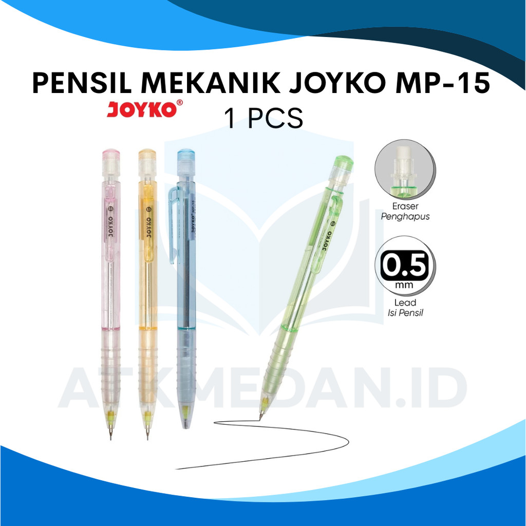 

PENSIL MEKANIK JOYKO MP-15 0.5MM PER PCS SATUAN