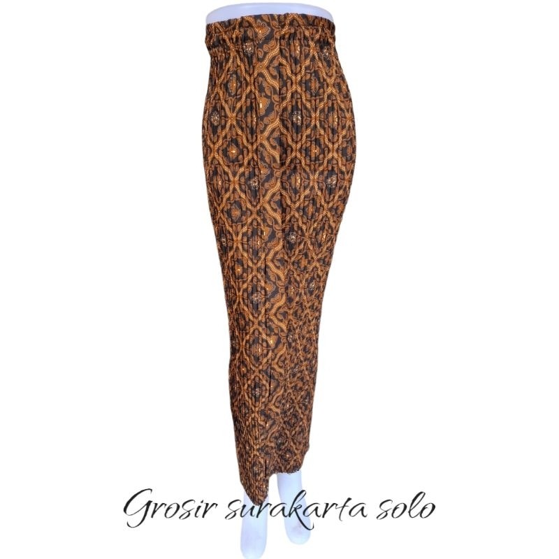 PROMO Rok Plisket Batik Wiru Motif Sido Luhur/Rok Wiru Plisket Batik